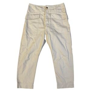 Isabel Marant Cream Straight Leg Pants